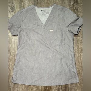 Size small Heather grey figs top